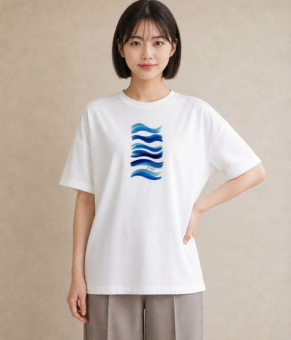 デザインTシャツ レディース 海 星空 宇宙 イラスト 普段使い ホワイトデー 春服 白T