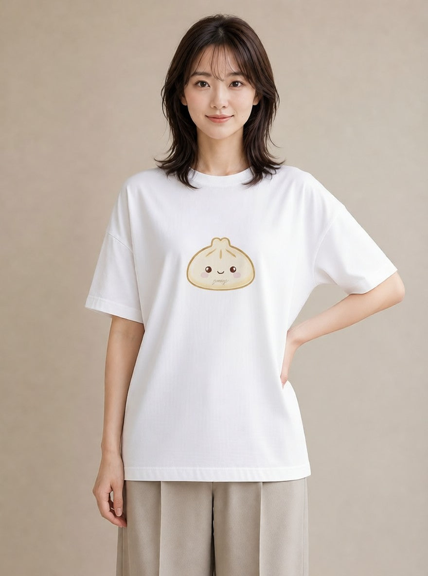 デザインTシャツ レディース おにぎり 食べ物 フード イラスト モード ママ カフェ服 白T