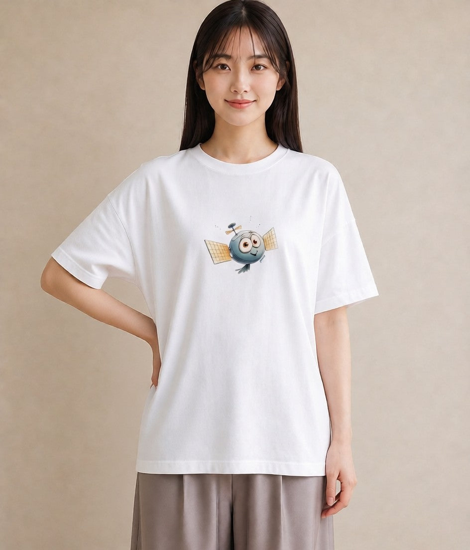 半袖Tシャツ レディース ホタル 昆虫 虫 イラスト シンプル 誕生日プレゼント 綿100 白T
