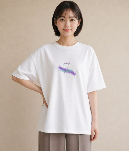 Tシャツ レディース 射手座 星空 宇宙 イラスト きれいめカジュアル ビーチ デイリーウェア 白T