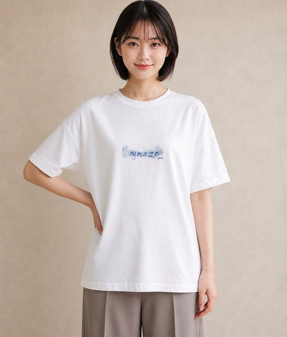 半袖Tシャツ レディース 空 星空 宇宙 イラスト モード 部屋着 女性向けギフト 白T