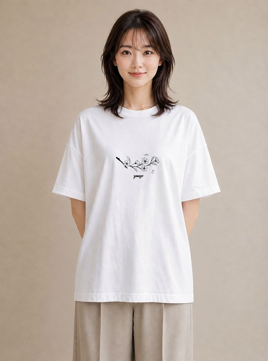 グラフィックTシャツ レディース 風鈴 ガラス 夏 ナチュラル アンティーク イラスト 韓国風 通学 誕生日プレゼント 白T