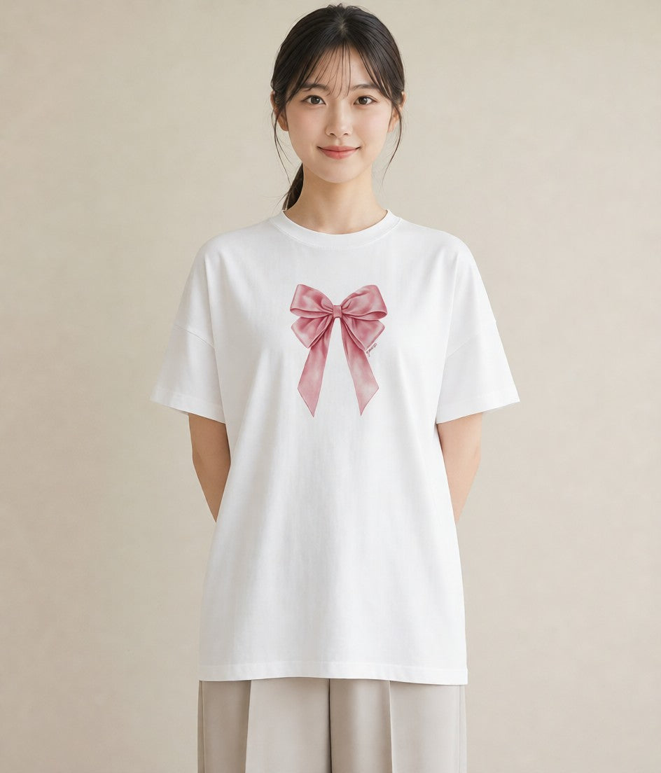 グラフィックTシャツ レディース バレエシューズ バレエ トウシューズ ナチュラル アンティーク イラスト ミニマル デート 帰省 白T