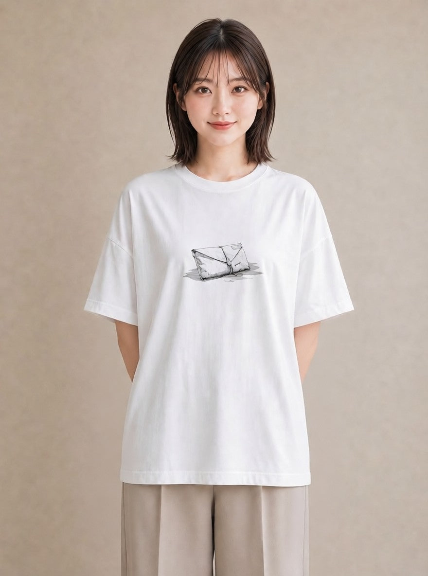 グラフィックTシャツ レディース 封蝋 手紙 アンティーク ナチュラル イラスト 上品 誕生日プレゼント 綿100 白T