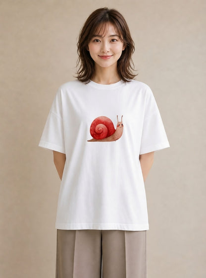 デザインTシャツ レディース チンアナゴ 海の生き物 海 イラスト ポップ カジュアルコーデ 買い物 白T