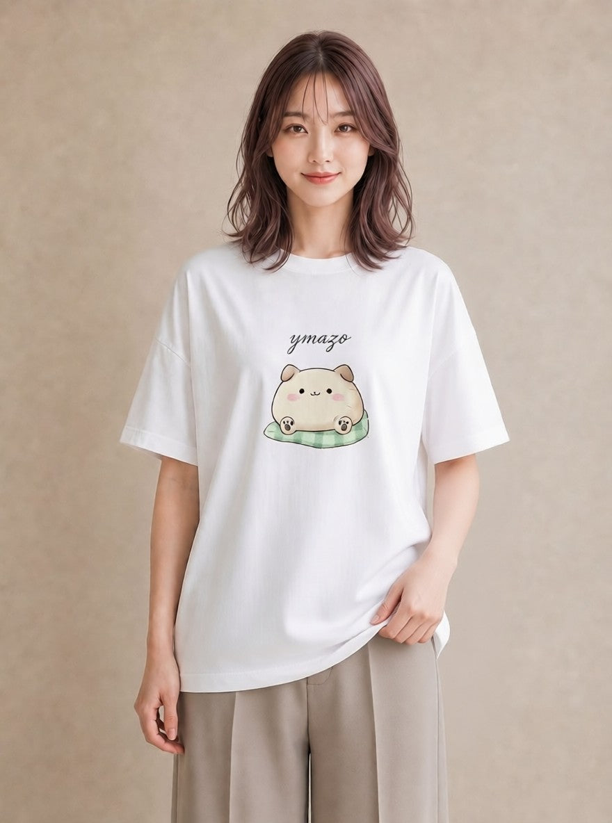半袖Tシャツ レディース ニャンコ 猫 ねこ イラスト ボタニカル 週末コーデ 敬老の日 白T