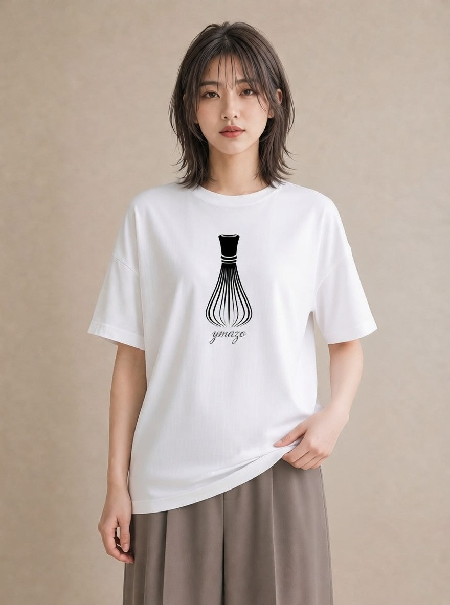 デザインTシャツ レディース 扇子 そよ風 ナチュラル アンティーク イラスト 部屋着 女性向けギフト 白T