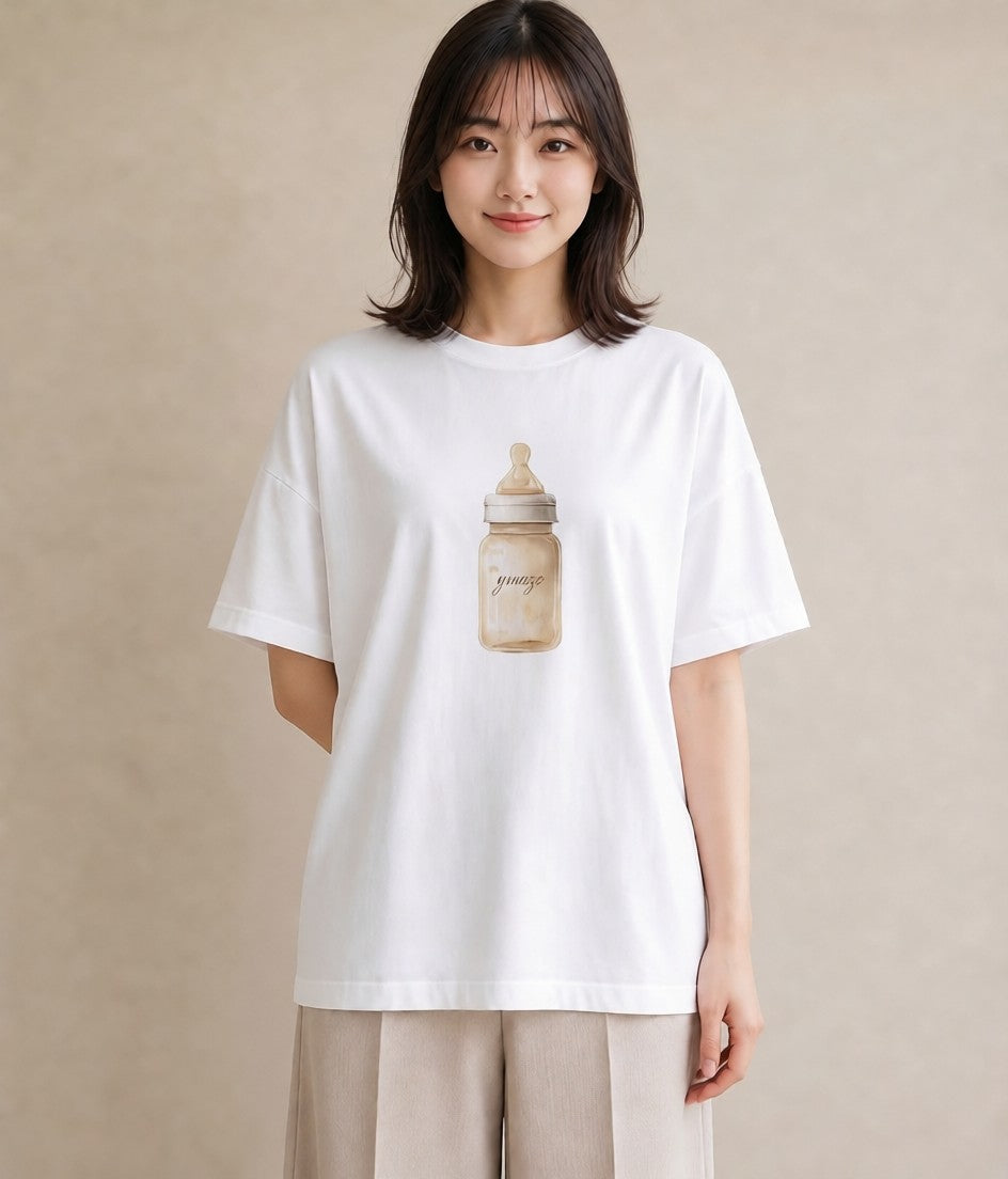 デザインTシャツ レディース クリームソーダ 食べ物 フード イラスト ゆるコーデ 自分用 ルームウェア 白T
