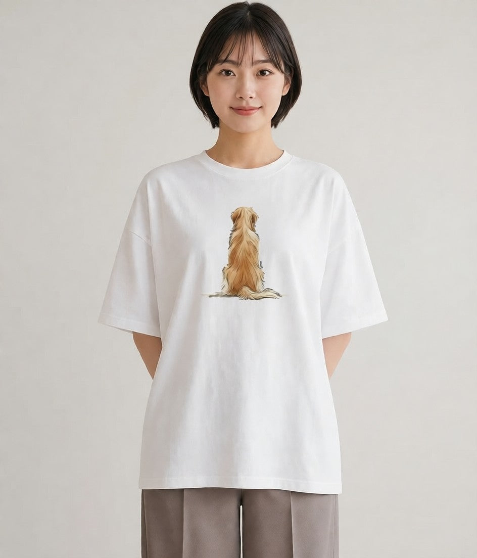 Tシャツ レディース 保護犬 犬 いぬ イラスト ゆるコーデ 週末コーデ 敬老の日 白T