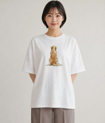 Tシャツ レディース 保護犬 犬 いぬ イラスト ゆるコーデ 週末コーデ 敬老の日 白T