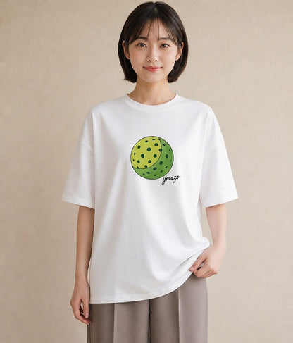 プリントTシャツ レディース 惑星 星空 宇宙 イラスト 普段着 週末コーデ 白T