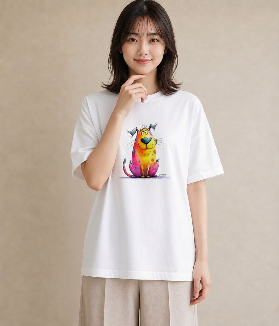デザインTシャツ レディース ぶち猫 猫 ねこ イラスト シンプル 姉妹 送別ギフト 白T