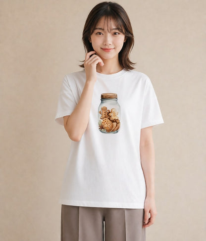 デザインTシャツ レディース あんみつ 食べ物 フード イラスト 可愛い クリスマス 旅行 白T