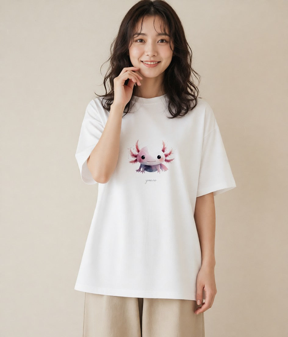 Tシャツ レディース ベタ ペット 動物 イラスト ポップ 母の日 ビーチ 白T