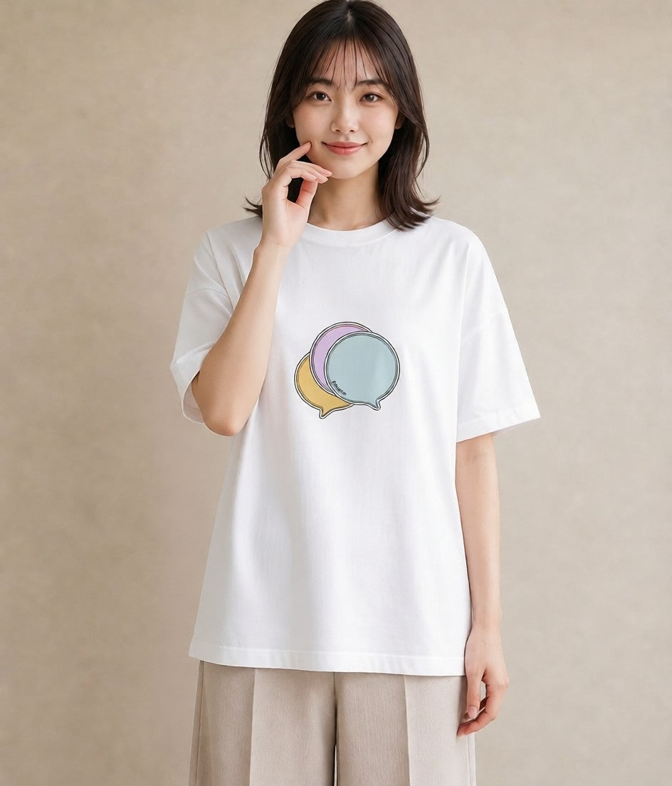 Tシャツ レディース わたあめ 食べ物 フード イラスト ユニーク 敬老の日 ホワイトデー 白T