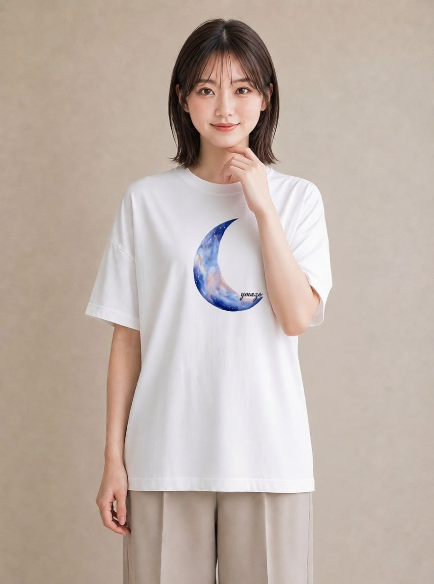 グラフィックTシャツ レディース 射手座 星空 宇宙 イラスト きれいめ 秋コーデ おしゃれギフト 白T