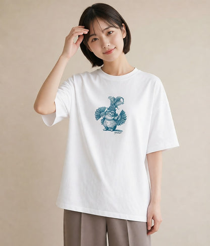 プリントTシャツ レディース エキゾチックショートヘア 猫 ねこ イラスト カフェコーデ ホワイトデー 春服 白T
