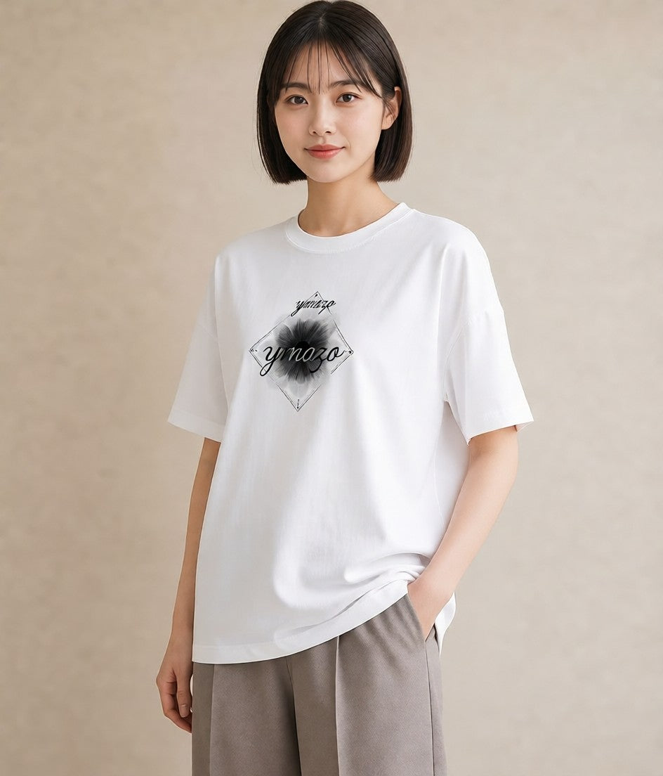 プリントTシャツ レディース レースハンカチ レース ハンカチ ナチュラル アンティーク イラスト 可愛い ルームウェア ギフト 白T