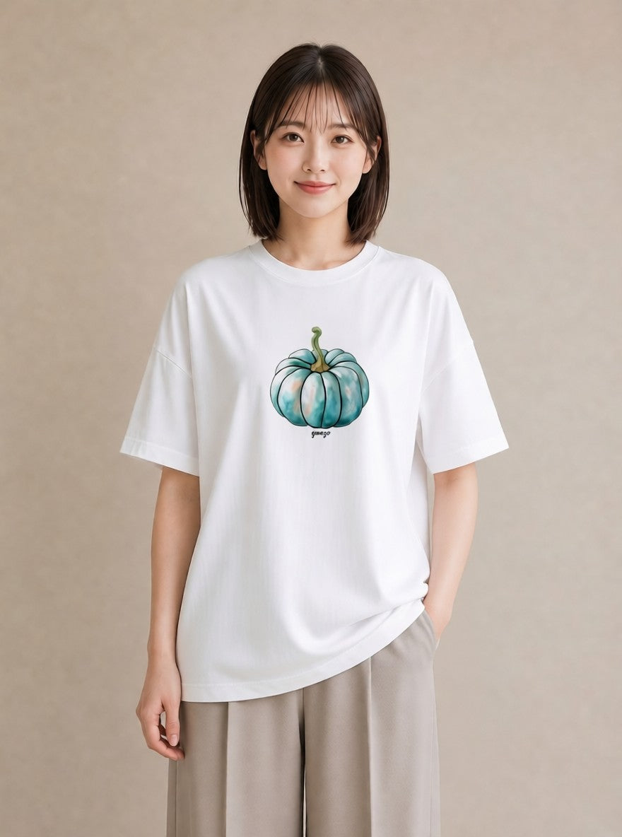 グラフィックTシャツ レディース メロン 食べ物 フード イラスト ミニマル 姉妹 送別ギフト 白T
