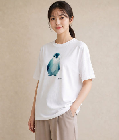Tシャツ レディース 桜文鳥 ペット 動物 イラスト 抜け感 休日 ペアコーデ 白T