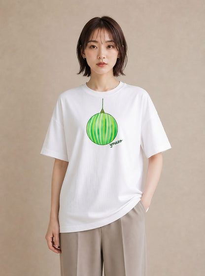 プリントTシャツ レディース 風鈴 ガラス 夏 ナチュラル アンティーク イラスト 抜け感 母の日 ビーチ 白T