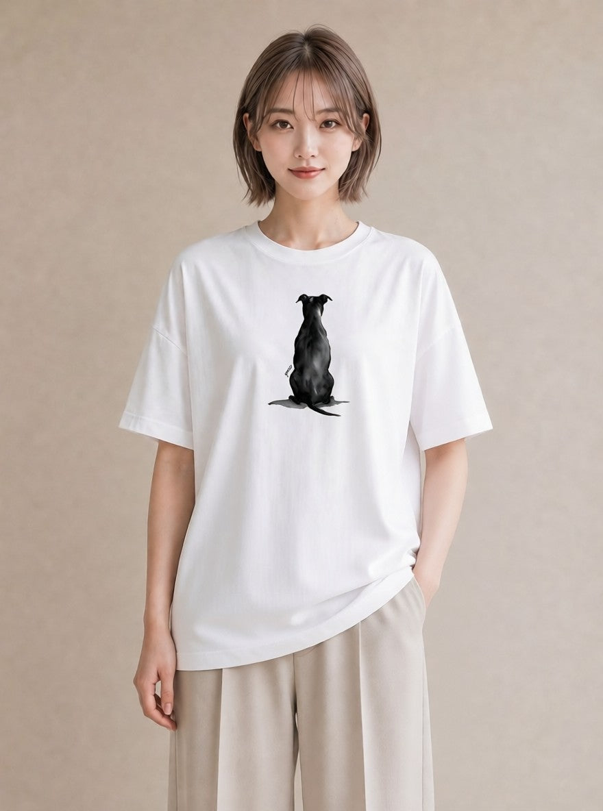 プリントTシャツ レディース ロシアンブルー 猫 ねこ イラスト 韓国風 女性 旅行用 白T