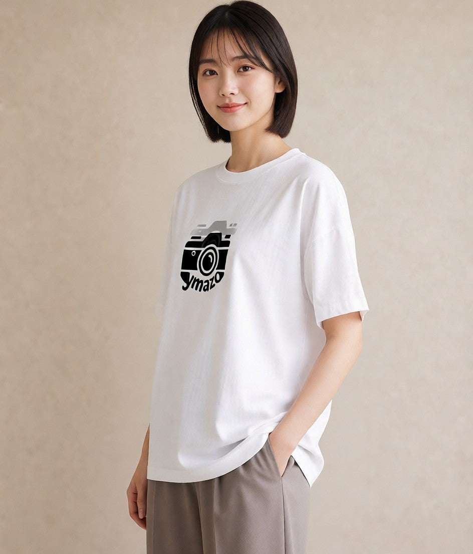 プリントTシャツ レディース カメラ フィルムカメラ レトロカメラ イラスト ヴィンテージ風 姉妹 送別ギフト 白T