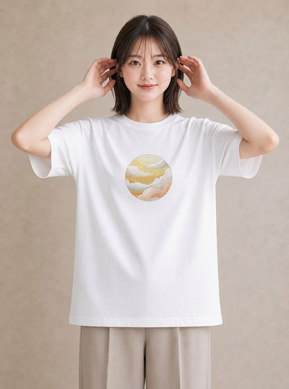 Tシャツ レディース 地球 星空 宇宙 イラスト ラフ 週末コーデ 敬老の日 白T