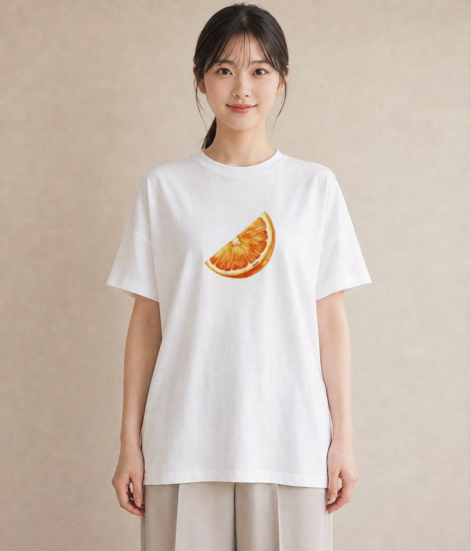 Tシャツ レディース パイナップル 食べ物 フード イラスト ガーリー カフェ服 クリスマス 白T