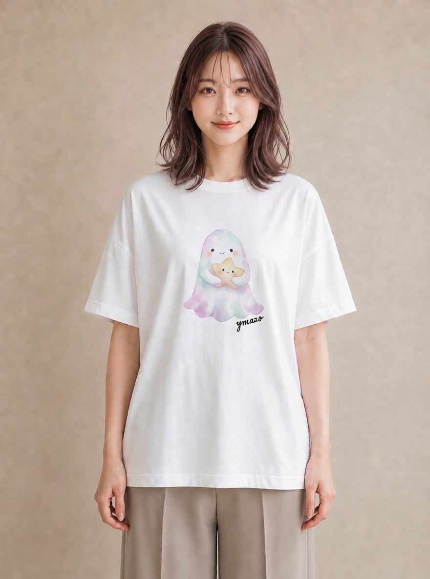 半袖Tシャツ レディース アザラシ 動物 アニマル イラスト シンプル 20代 カジュアルコーデ 白T