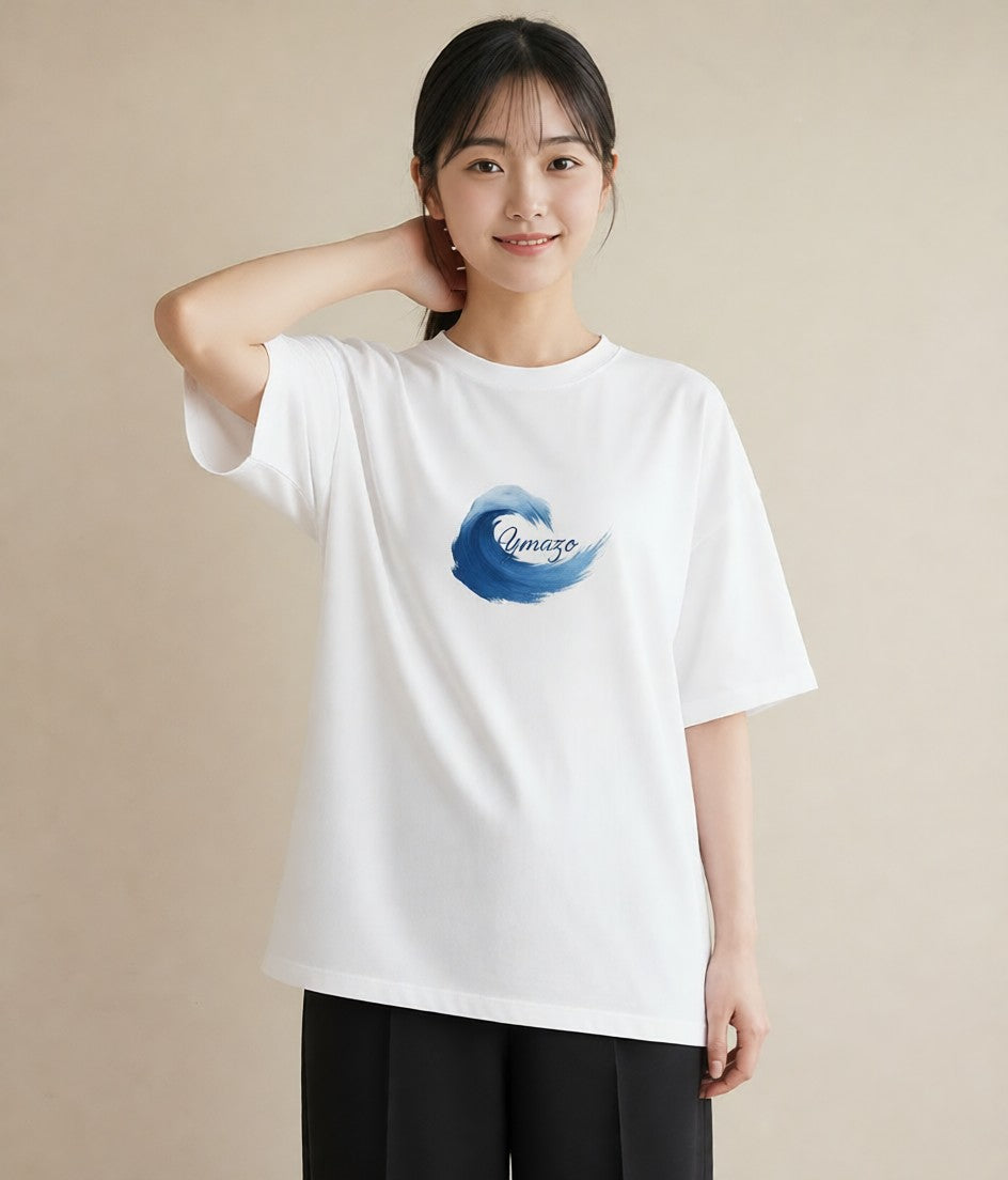 半袖Tシャツ レディース 波 星空 宇宙 イラスト ボタニカル おしゃれギフト 社会人 白T