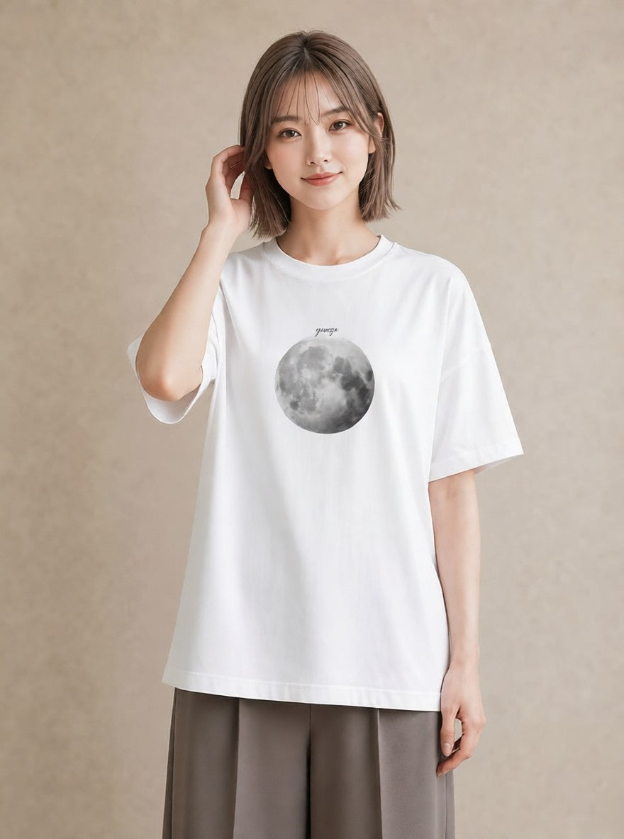 Tシャツ レディース プラネット 星空 宇宙 イラスト ボタニカル 通勤 在宅 白T