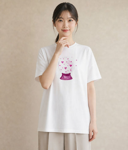 デザインTシャツ レディース 乙女座 星空 宇宙 イラスト 韓国風 レイヤード 友達ギフト 白T