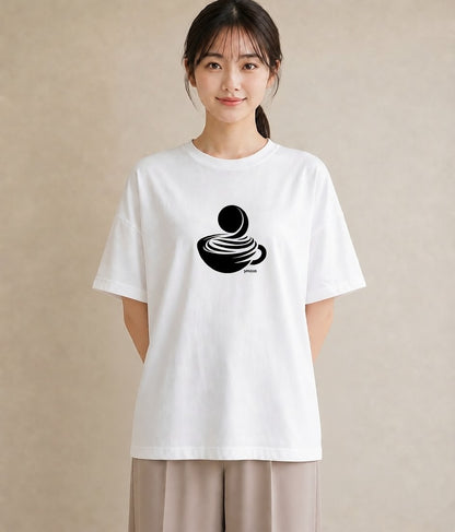半袖Tシャツ レディース カフェ カフェロゴ ロゴ イラスト カジュアル おしゃれギフト 社会人 白T