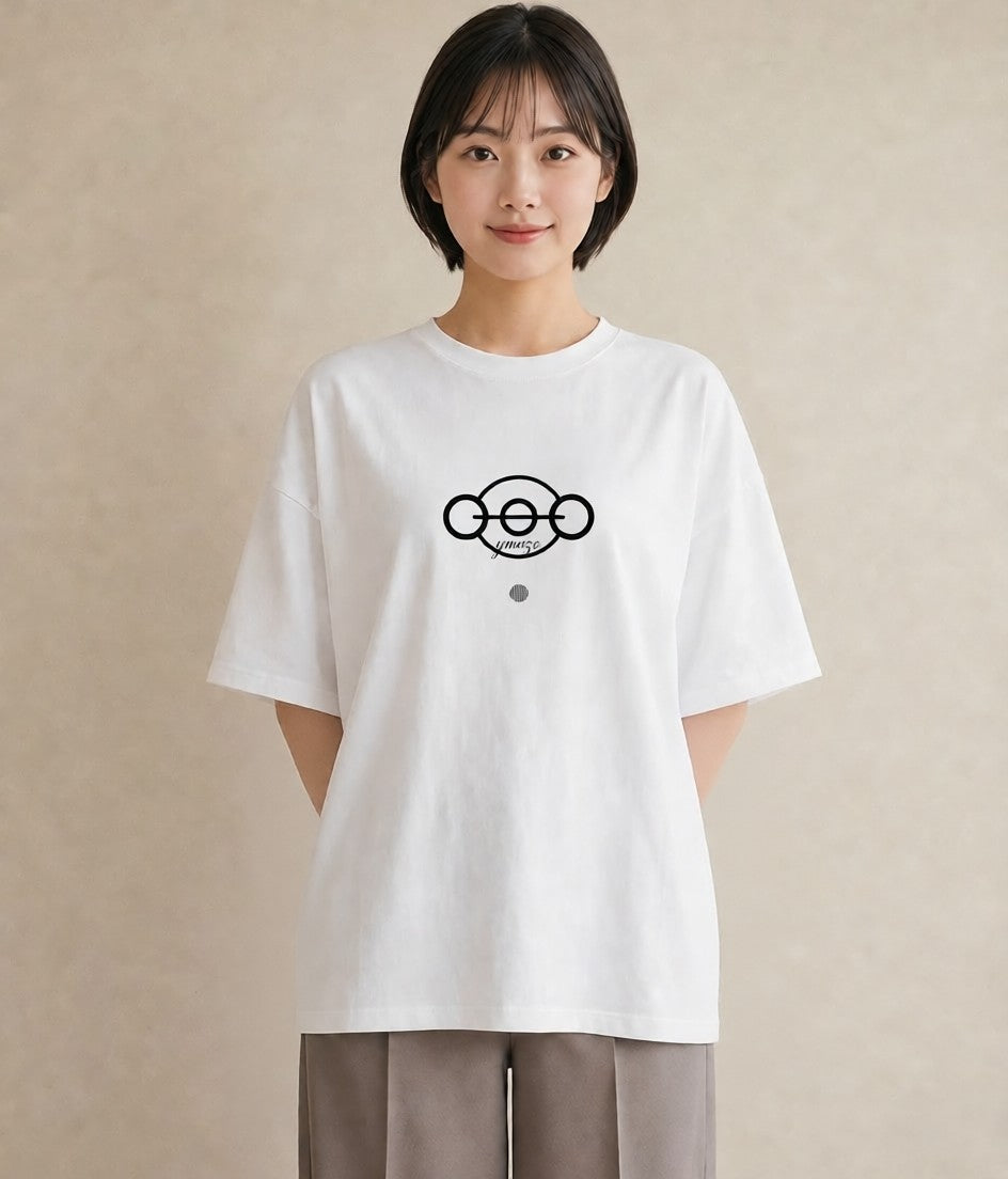 グラフィックTシャツ レディース 手鏡 アンティーク レトロ ナチュラル イラスト モード 女子会 お揃い 白T