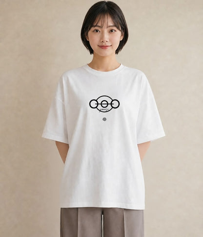 グラフィックTシャツ レディース 手鏡 アンティーク レトロ ナチュラル イラスト モード 女子会 お揃い 白T
