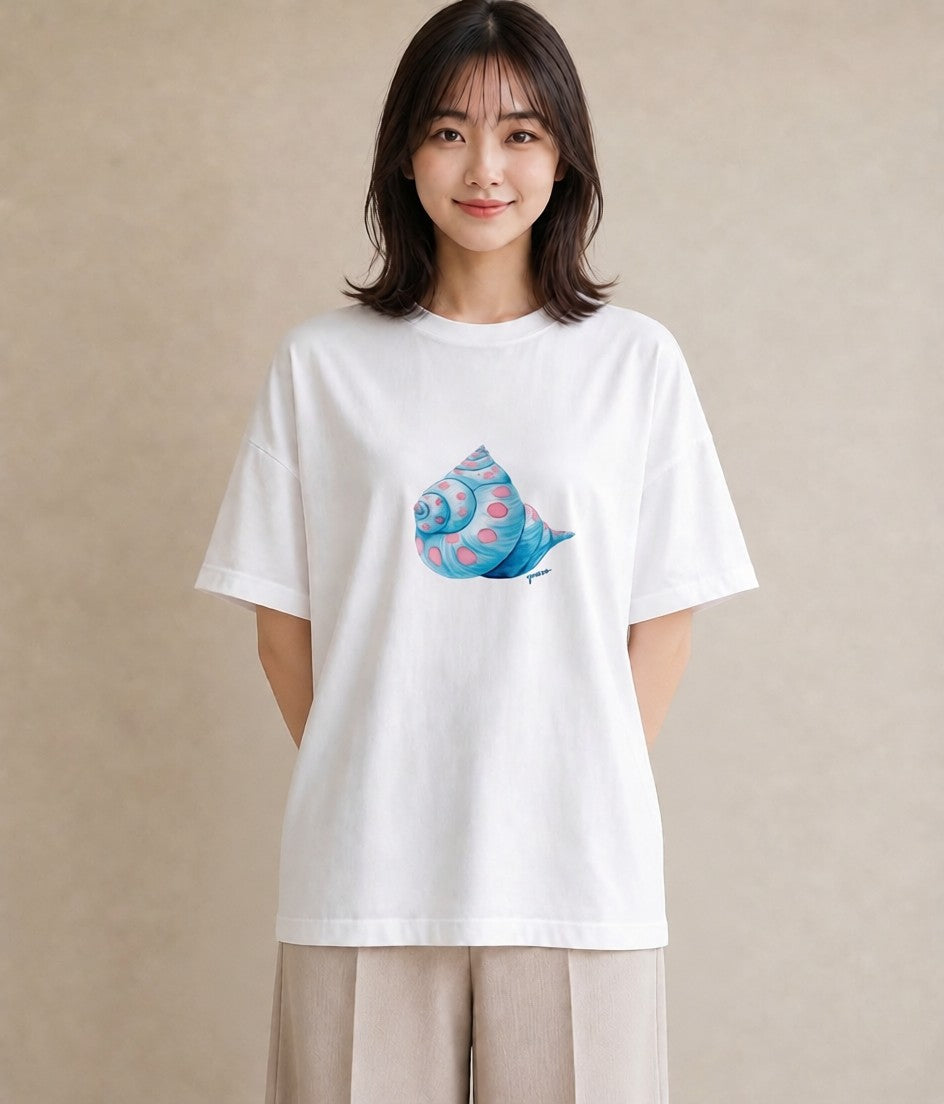 Tシャツ レディース 人魚 海の生き物 海 イラスト アート風 ホワイトデー 春服 白T