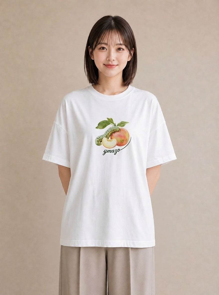 半袖Tシャツ レディース チンアナゴ 海の生き物 海 イラスト モード 在宅 公園 白T