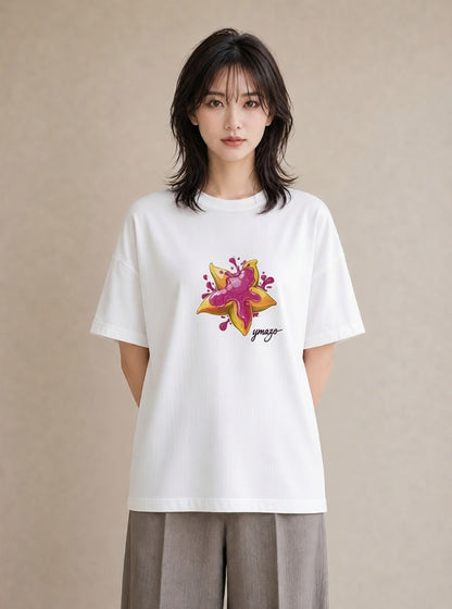 グラフィックTシャツ レディース アボカド 食べ物 フード イラスト 線画 母の日 ビーチ 白T