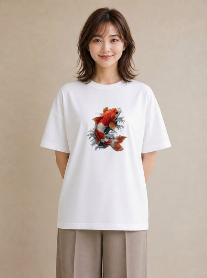 Tシャツ レディース たい焼き 食べ物 フード イラスト 部屋着 女性向けギフト 白T