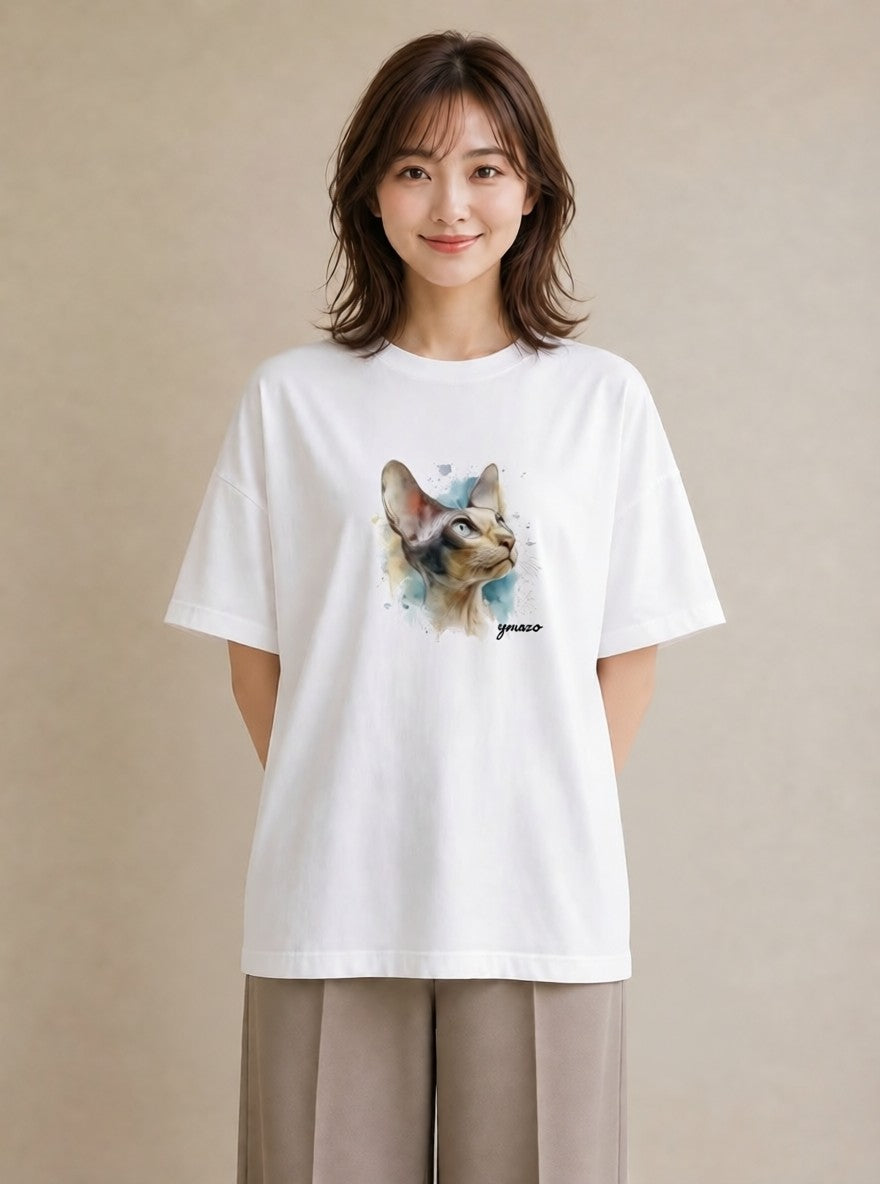 プリントTシャツ レディース 猫 ねこ イラスト ゆるかわ ホワイトデー 春服 白T