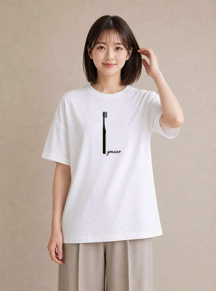 Tシャツ レディース 手鏡 アンティーク レトロ ナチュラル イラスト 個性的 通学 誕生日プレゼント 白T