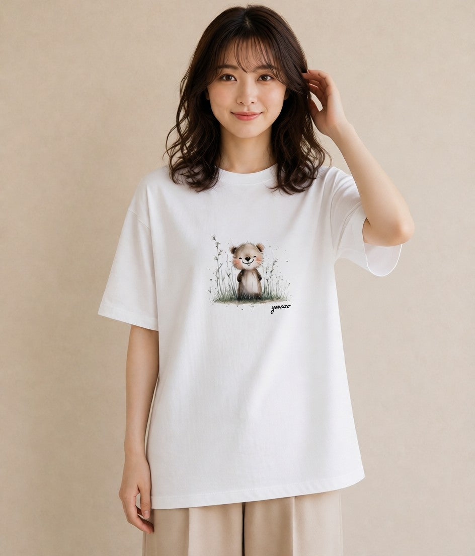 デザインTシャツ レディース ロボロフスキー ペット 動物 イラスト 韓国風 おしゃれギフト 社会人 白T