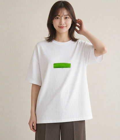 半袖Tシャツ レディース 芝生 植物 ボタニカル イラスト 上品 旅行用 海 白T