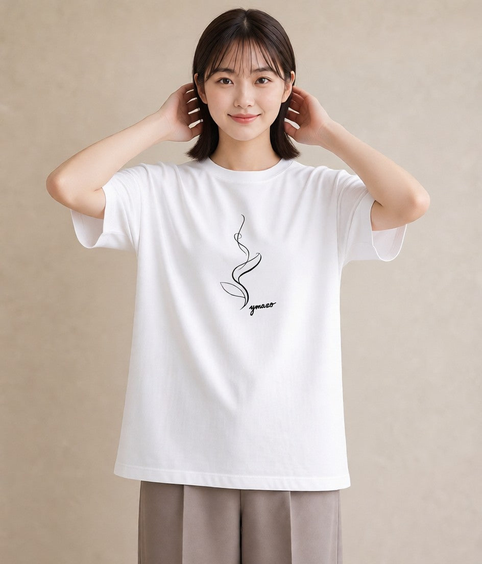 グラフィックTシャツ レディース コーヒー カフェ 珈琲 イラスト ナチュラル 親子 20代 白T