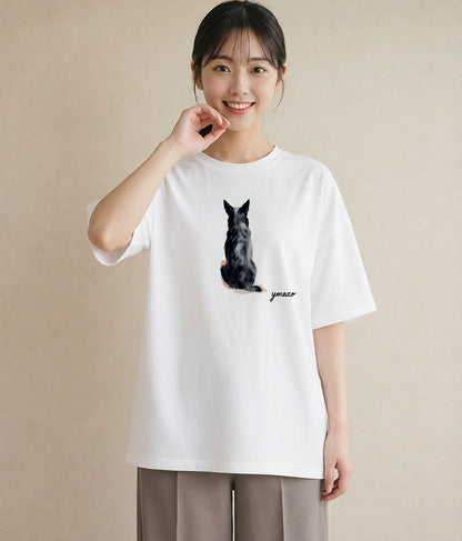 グラフィックTシャツ レディース アビシニアン 猫 ねこ イラスト ポップ 敬老の日 ホワイトデー 白T