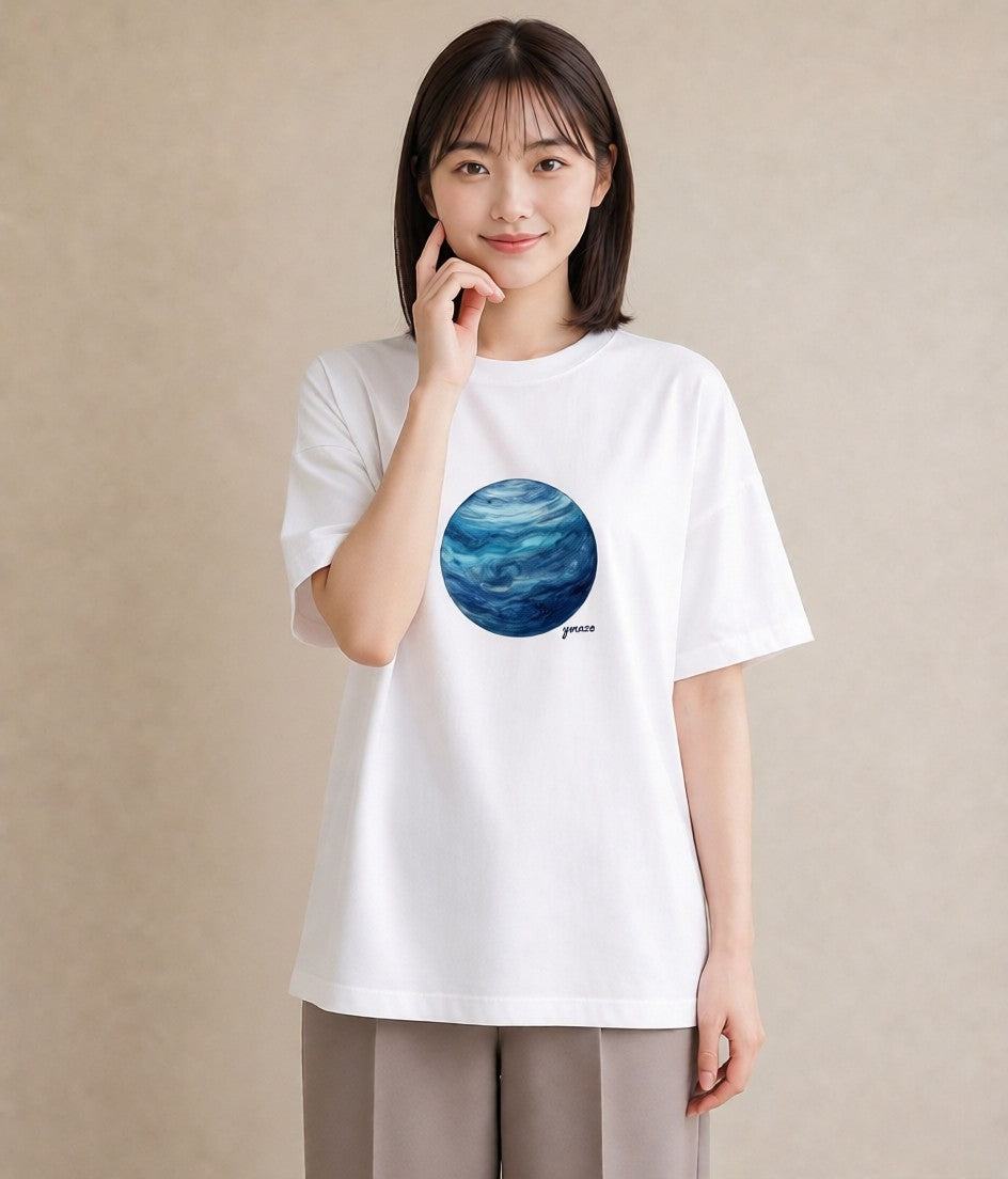 半袖Tシャツ レディース 天の川 星空 宇宙 イラスト 韓国風 旅行 母娘コーデ 白T