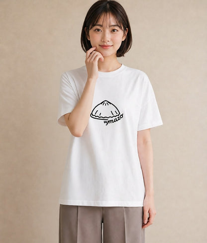 プリントTシャツ レディース パールピアス アクセサリー ナチュラル アンティーク イラスト ゆるかわ 在宅 公園 白T