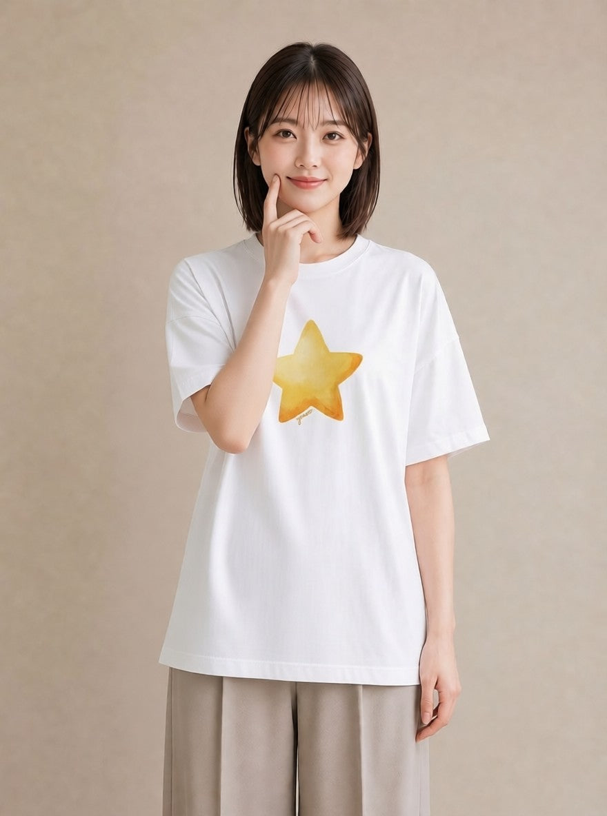 グラフィックTシャツ レディース 射手座 星空 宇宙 イラスト 旅行コーデ 部屋着 女性向けギフト 白T