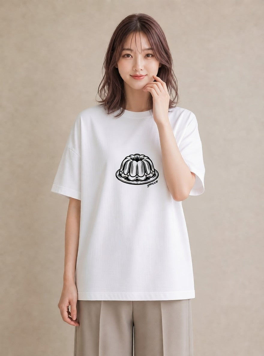 グラフィックTシャツ レディース スイーツ お菓子 デザート イラスト ミニマル ギフト 母の日 白T